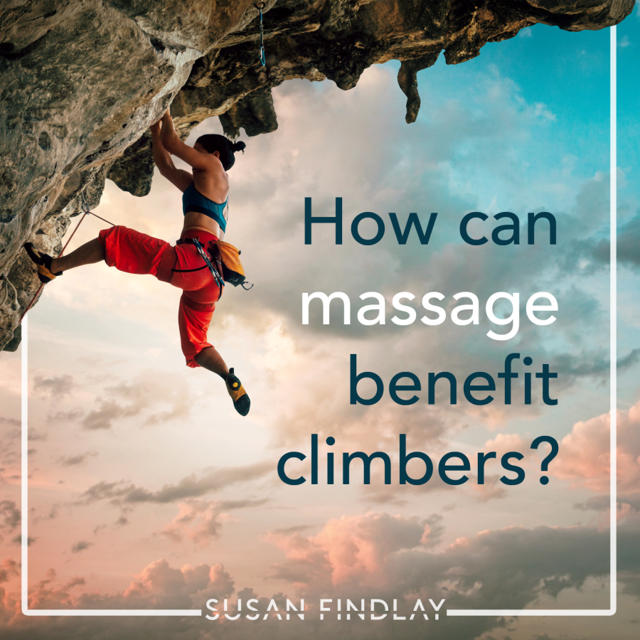 How can massage aid climbers